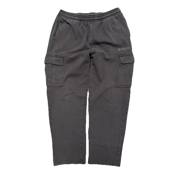 Vintage AND1 Sweatpants Mens Large Black Baggy Cargo Y2K Basketball (33x28.5) - Picture 1 of 10